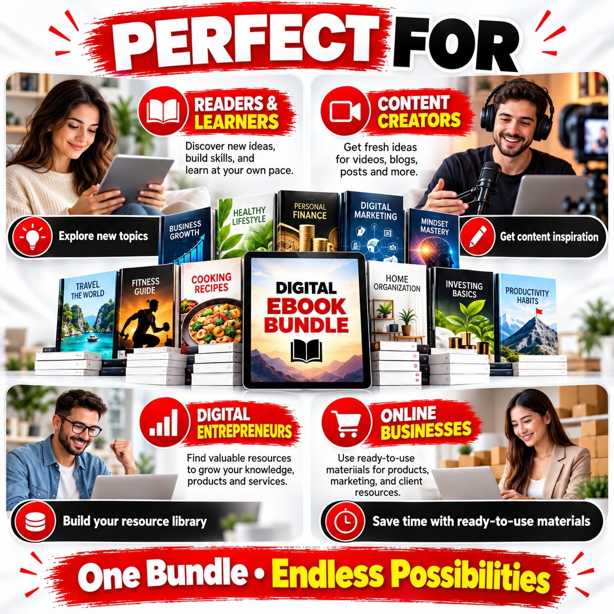 3 Million+ Ebooks + 3 Million PLR Articles Bonus with reseller rights | 3 M Ebooks bundle | EBook collection