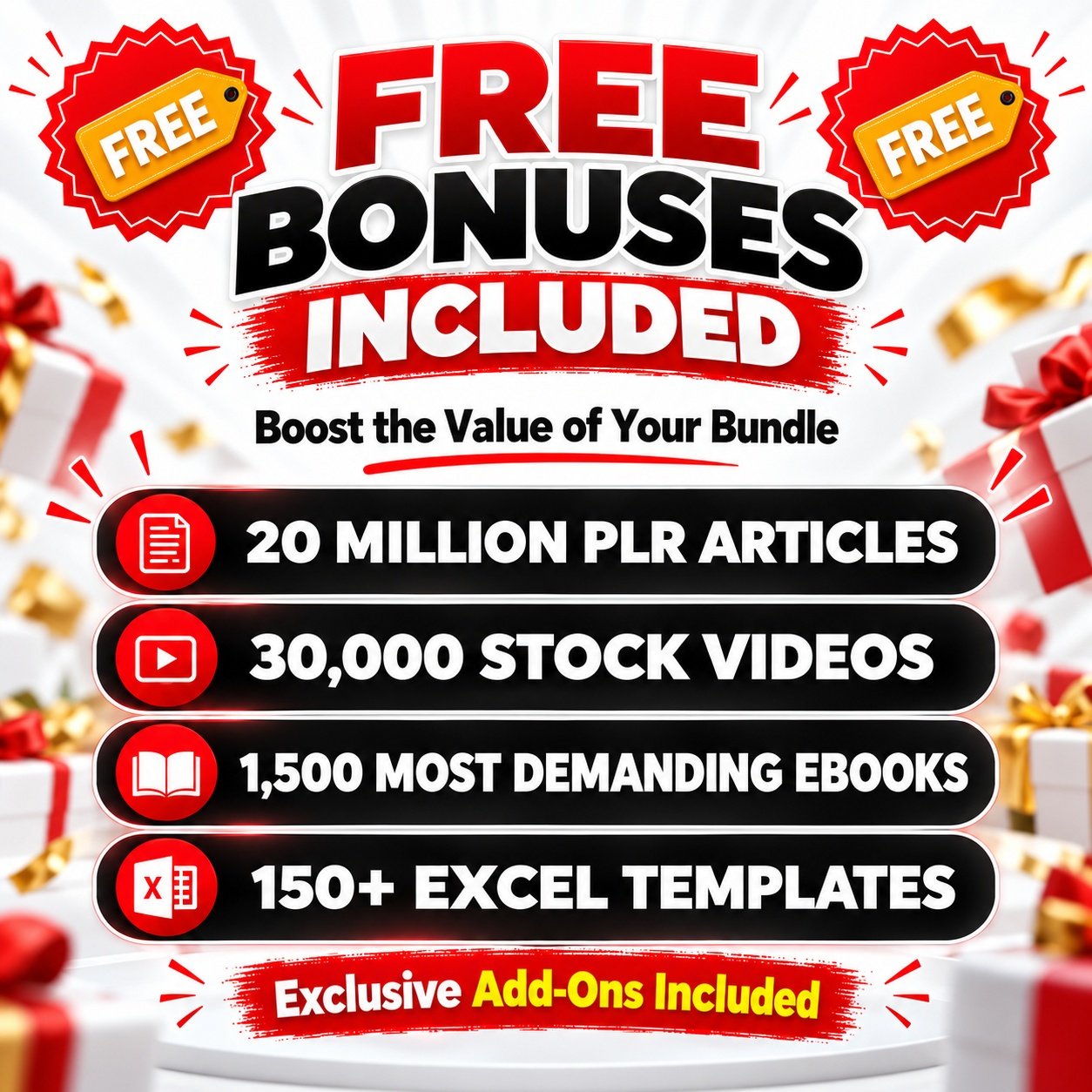 3 Million+ Ebooks + 3 Million PLR Articles Bonus with reseller rights | 3 M Ebooks bundle