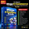 Explore a graphic design and video editing resource bundle with templates, mockups, fonts, vectors and motion graphics. Delivered as a PDF access guide.
