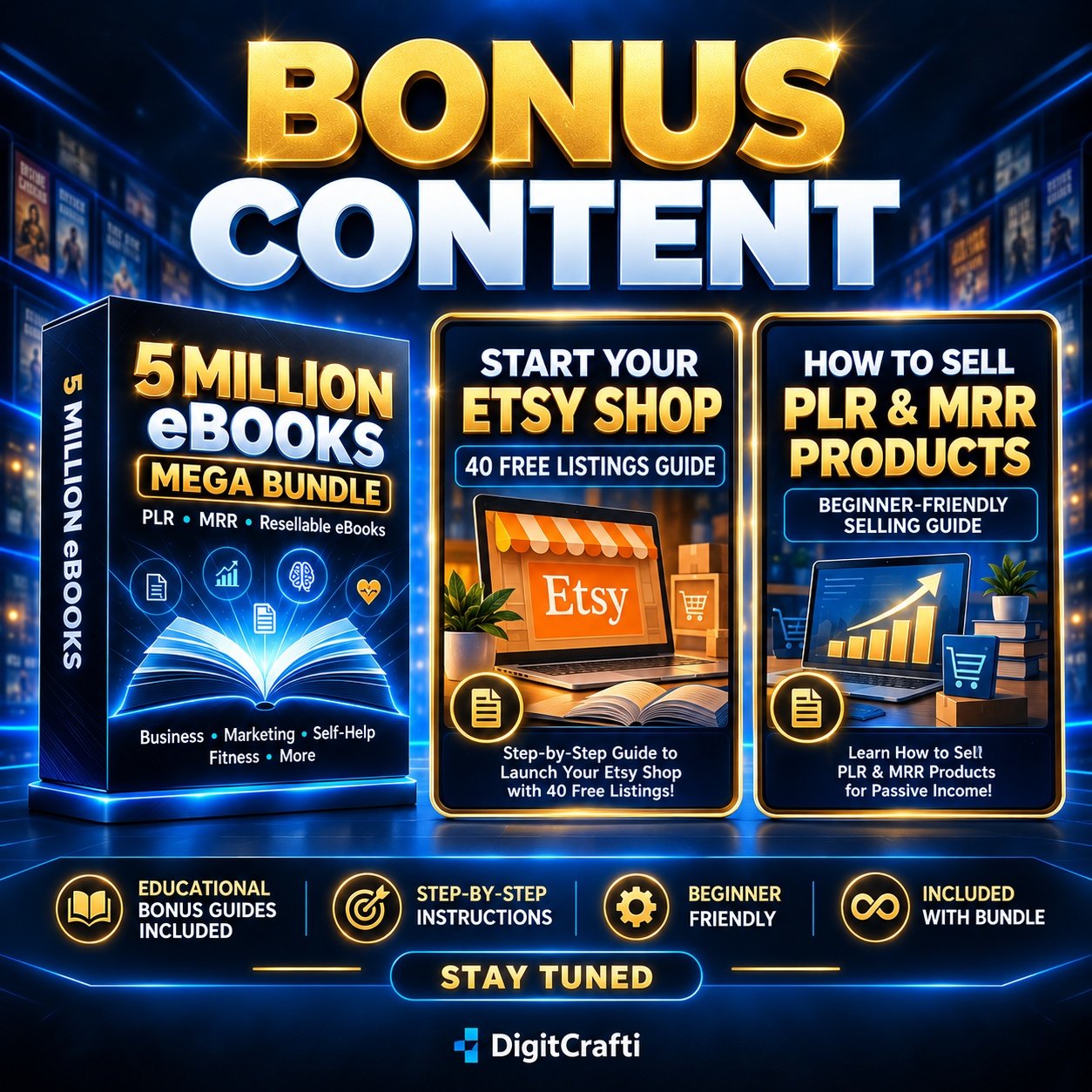 Mega eBook Bundle Plr Mrr, 5 Million eBooks Resellable Ebooks, Plr Ebooks Passive Income, Financial Ebooks, Best Seller eBooks, eBooks Self Love - Image 3